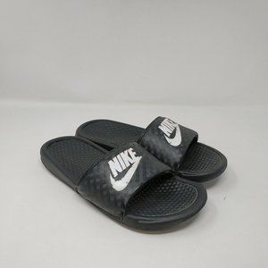 grey nike sandals